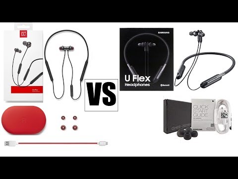Oneplus Bullets Wireless 2 vs Samsung U Flex Wireless Headphones [Hindi] Video