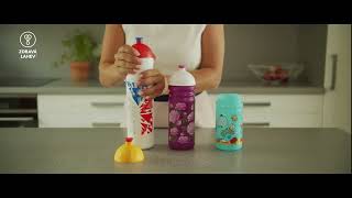 Kompletní víčko Zdravá lahev - fialové/růžová