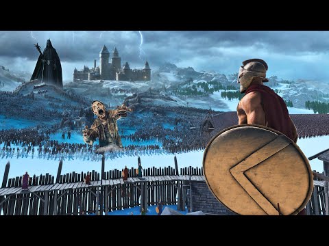 5,000,000 ZOMBIES ARE BESIEGING THE TOWN OF SPARTA - Ultimate Epic Battle Simulator 2 - UEBS 2