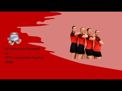 Tischtennis 3. Bundesliga Damen Alemania Riestedt vs. LTTV Leutzscher Füchse 1990