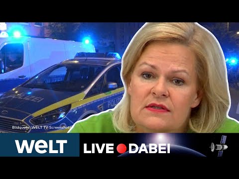 Kriminalstatistik 2023: Zahl der Straftaten steigt –Druck auf Nancy Faeser wächst | WELT Live dabei