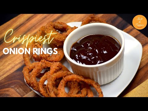 Onion Rings Golden Crispy | Using Sparkling Water