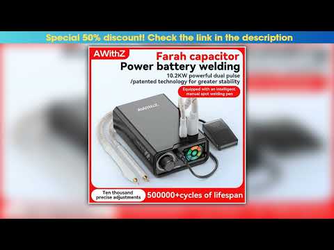 Unboxing AWithZ UKF10 Spot Welder Super Farad Capacitor Spot Welding Machine 18650 Lithium Battery