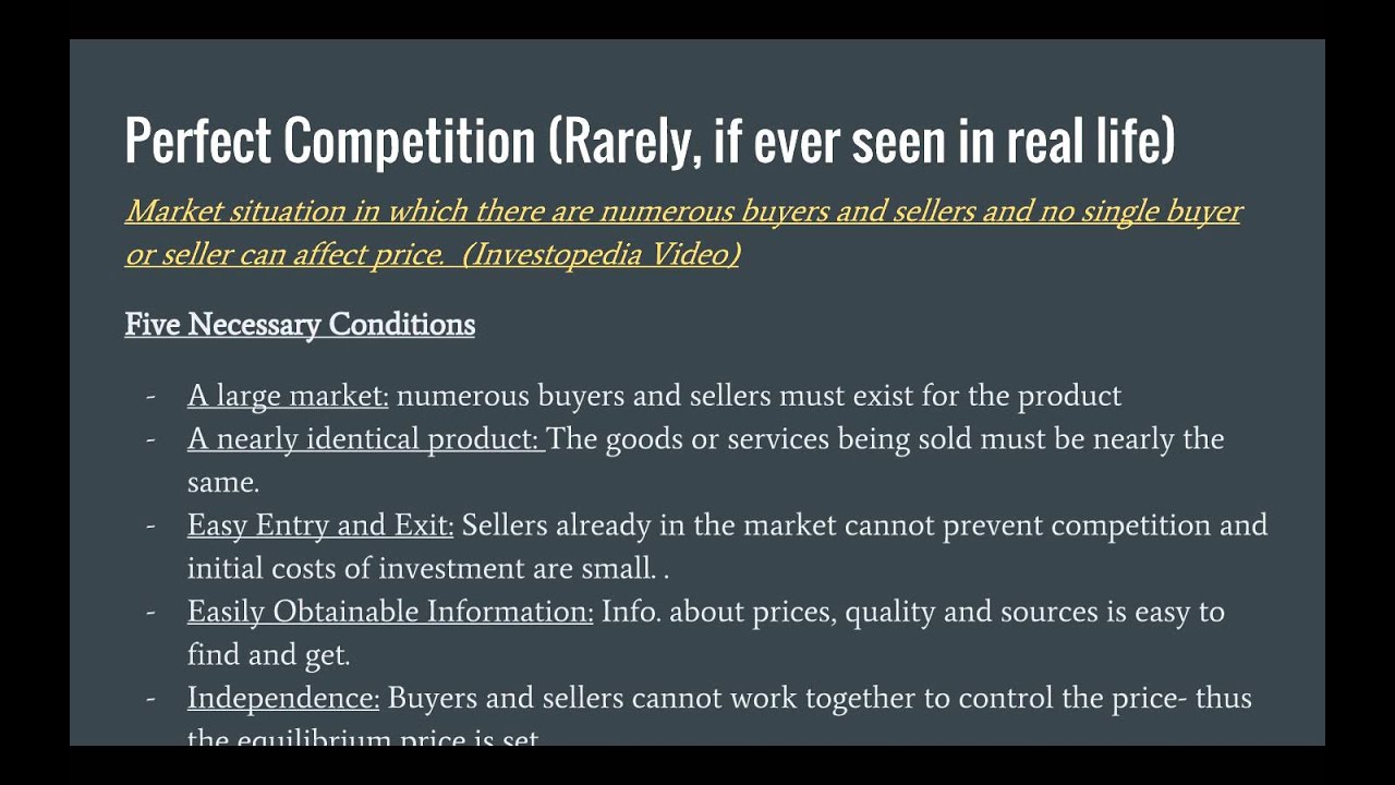 Econ Chapter 9  Competition and Monopolies