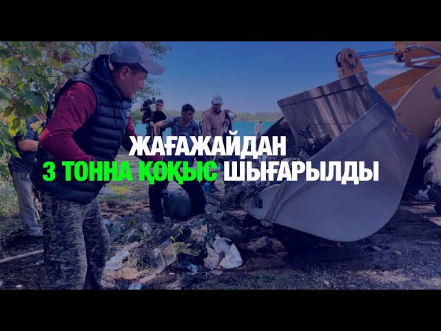 Жағажайлардан 3 тоннадан астам қоқыс шығарылды