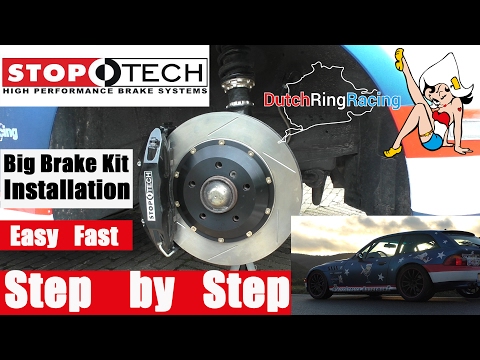 Stoptech BBK Big Brake Kit DIY How to install by DutchRingRacing