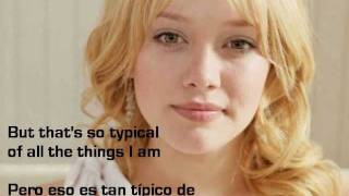 Hilary Duff - I Am Sub. Español