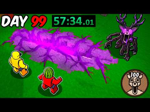 Speedrunning HARD MODE in 99 Nights in the Forest🔦