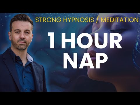 (EFFECTIVE) Guided Power Nap: 1 HOUR | Dark Screen, Binaural Beats