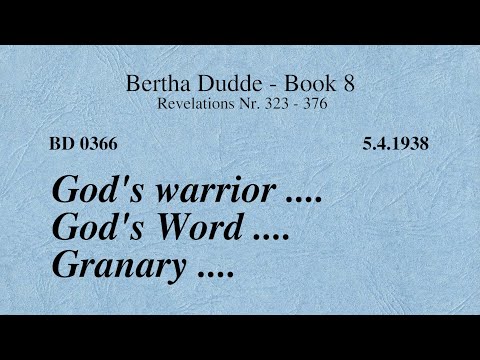 BD 0366 - GOD'S WARRIOR .... GOD'S WORD .... GRANARY ....