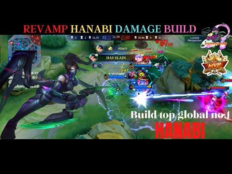 Revamp hanabi deadly damage!! Best build & emblem 2022 Hanabi Build top global no.1~MLBB