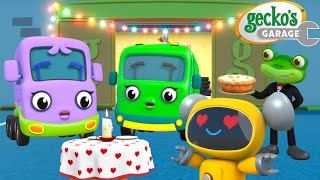 A Surprise for Mummy Truck! 💖 Truck Family Valentines Day | Gecko's Garage 🚚 | Cartoons For Kids