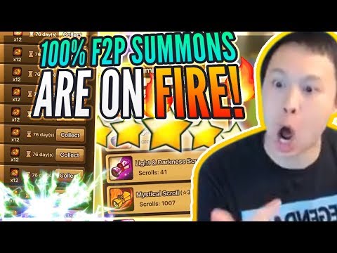 F2P 1,100+ Scrolls Saved! - RAINING NAT 5s For Days! - Summoners War