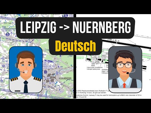 VFR Sprechfunk: Leipzig EDDP - Nürnberg EDDN auf Deutsch (BZF 2)