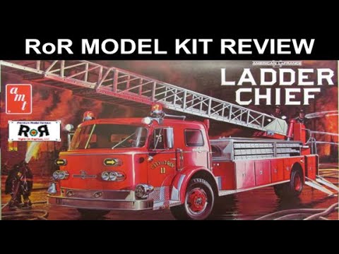 AMT® Maquette Camion de pompier américain Ladder Chief 1:25 - AMT1204/06
