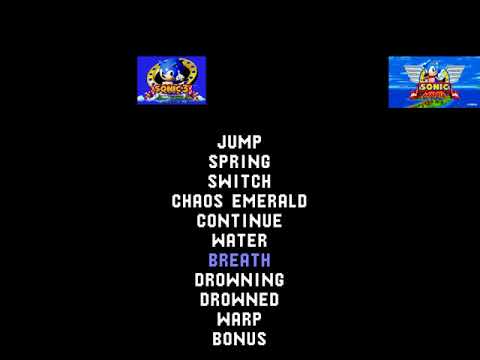 Sonic the Hedgehog Sound Effect and Jingle Comparison (Updated)