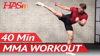 40 Min MMA Workout Routine - MMA Training Exercises UFC Workout BJJ MMA Workouts Mixed Martial Arts