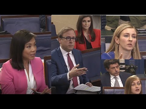 Trump & team on 4/23/2020 held a press briefing & talked to reporters about coronavirus