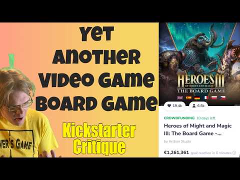 Heroes of Might and Magic III: The Board Game Expansions (C+) Buy Retail-Kickstarter Critique Review