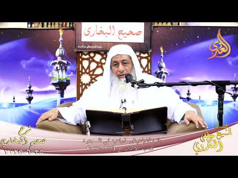  النور الساري ـ البخاري ( 263 ) باب لا يفترش ذراعيه في السجود ـ الشيخ مصطفى العدوي تاريخ 25 6 2025 