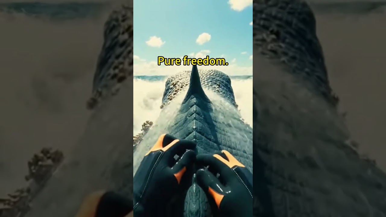 Prehistoric Beast and Orcas working together? UNREAL! 🦖🐬 #animalrescue #wildliferescue