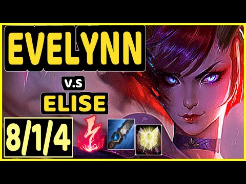 KEIO (EVELYNN) vs ELISE - 8/1/4 KDA JUNGLE CHALLENGER GAMEPLAY - BR