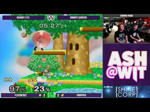 Pleasantries (Sheik) vs FannyPack (Fox) - ASH@WIT #133 Melee Winner's Quarters