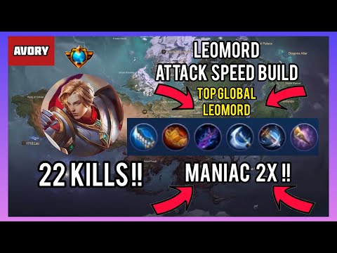 2x MANIAC!! Leomord Attack Speed Build! [Top Global Leomord] - Avory Mobile Legends #20