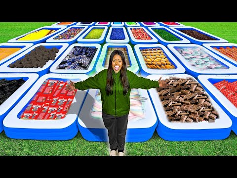 50 PISCINAS MISTERIOSAS DE COMIDA!!!