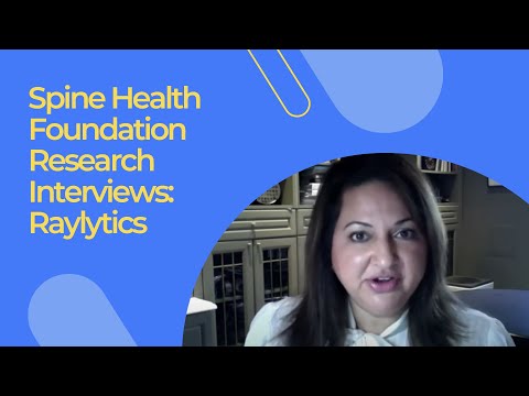 Spine Health Research Interview: Raylytic