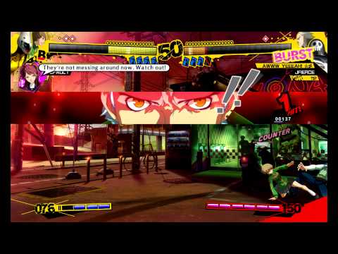 "Casual beatdowns" Persona 4 Arena Casual lobby sets #3 on XBL (1080p HD)