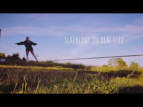 Slackline fail