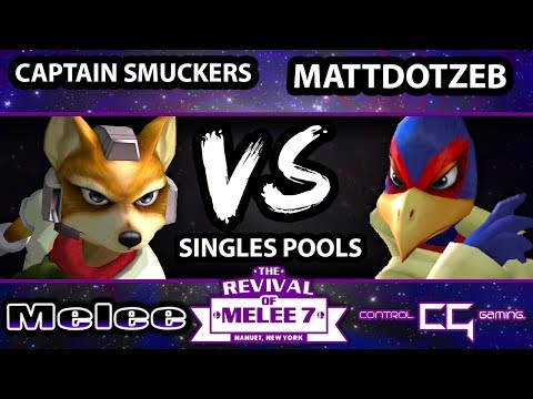RoM 7 - Captain Smuckers (Fox) Vs. MattDotZeb (Falco) SSBM Pools - Smash Melee