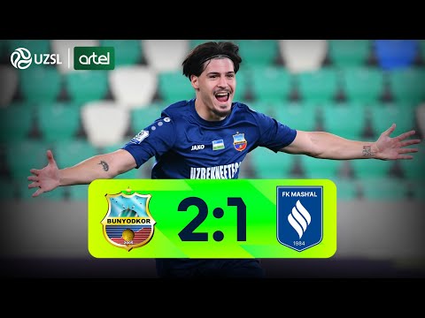 Superliga 26-tur. Bunyodkor - Mash’al bahsida kiritilgan gollar va xavfli vaziyatlar (Highlights)