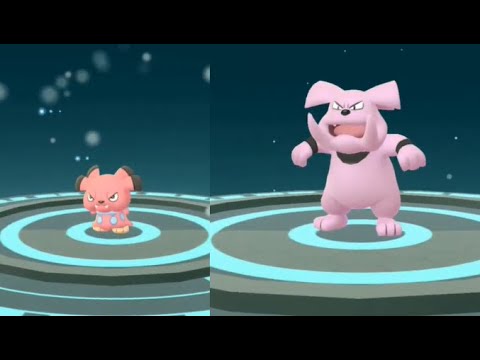 Snubbull evolves into Granbull in Pokemon GO ! Trainer Ari