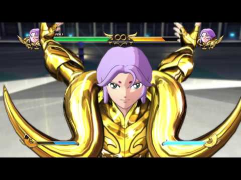 Saint Seiya Soldier's Soul: Aries Mu Gold Cloth Moveset Gameplay [PS4] (English)