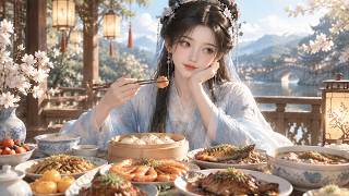 美食博主穿成丞相千金，父親位高權重卻窮得吃不飽。她每日做早點進宮，引來崔尚書彈劾、太后親嚐、帝王賜匾，她用廚藝在深宮活出一片天。