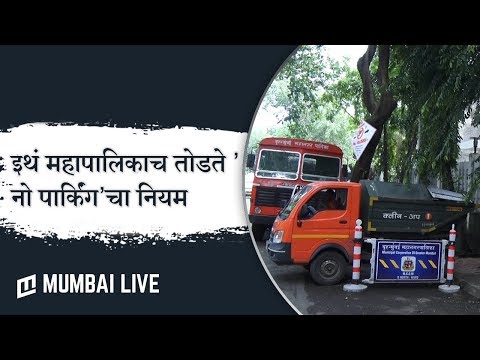 जी नॉर्थ विभागात 'नो पार्किंग'मध्ये पालिकेच्याच गाड्या पार्क