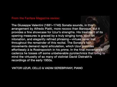 G. Valentini Sonata for Cello and Piano No. 10 in E Major, I. Grave