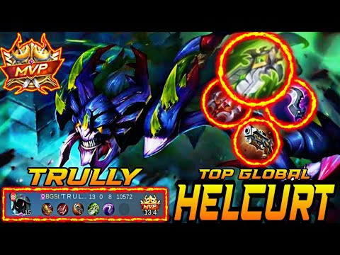 GAMEPLAY TOP GLOBAL HELCURT🔥HYPER HELCURT🔥BUILD HELCURT 2021🔥NON STOP HUNTING By TRULLY | MLBB