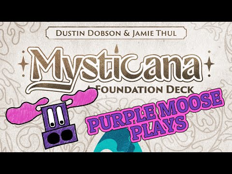 Purple Moose Plays...Mysticana: A Foundation Deck (Nine Perils solo) - Kickstarter preview