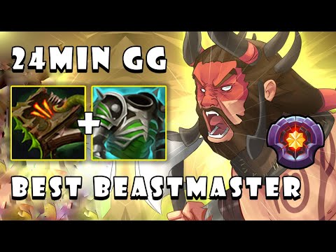 Best Guide for Playing Master Spammer Beastmaster in Offlane 24Min GG | Dota 2 7.26