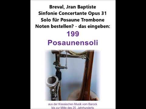 Breval, Jran Baptiste Sinfonie Concertante Opus 31 Solo für Posaune Trombone