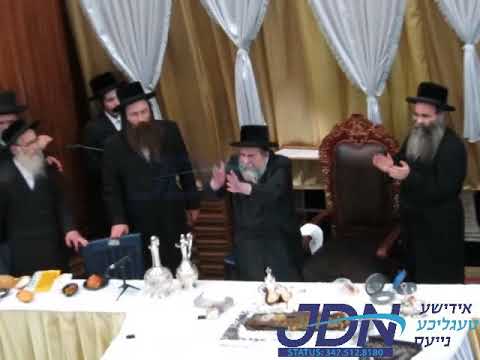 Rachmastrivka Rebbe At Giving Out Prizes Ceremony In Yeshiva Meor Enaim
