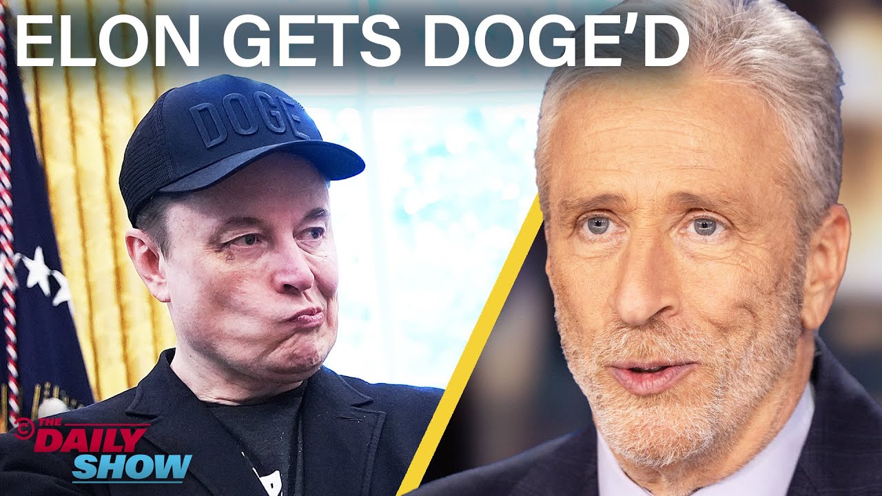 Jon Stewart on Elon Musk's Black-Eyed Exit & Trump's Insane New Biden Conspiracy | The Daily Show