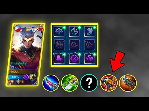 CHOU TOP GLOBAL EMBLEM SET AND BUILD 2021 NEW META GAMEPLAY | MLBB