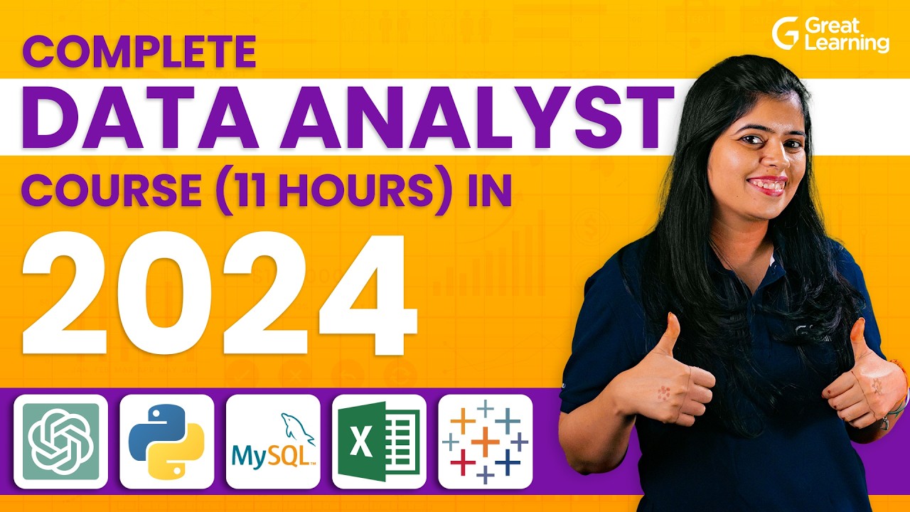Data Analyst Full Course in 11hrs | Data Analyst Roadmap in 2024