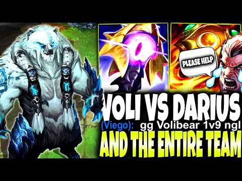 Darius asked from his entire team to Camp TOP LANE just to Stop my VOLIBEAR MONSTER ⚡🔥
