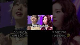 Karina &amp; Wonyoung Started Crying Because (G)I-DLE Decided Not To Disband #gidle #karina #wonyoung