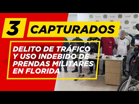 🚨 La Policía Nacional y el Ejército Nacional capturan a tres sujetos en Florida, Valle. 🚨